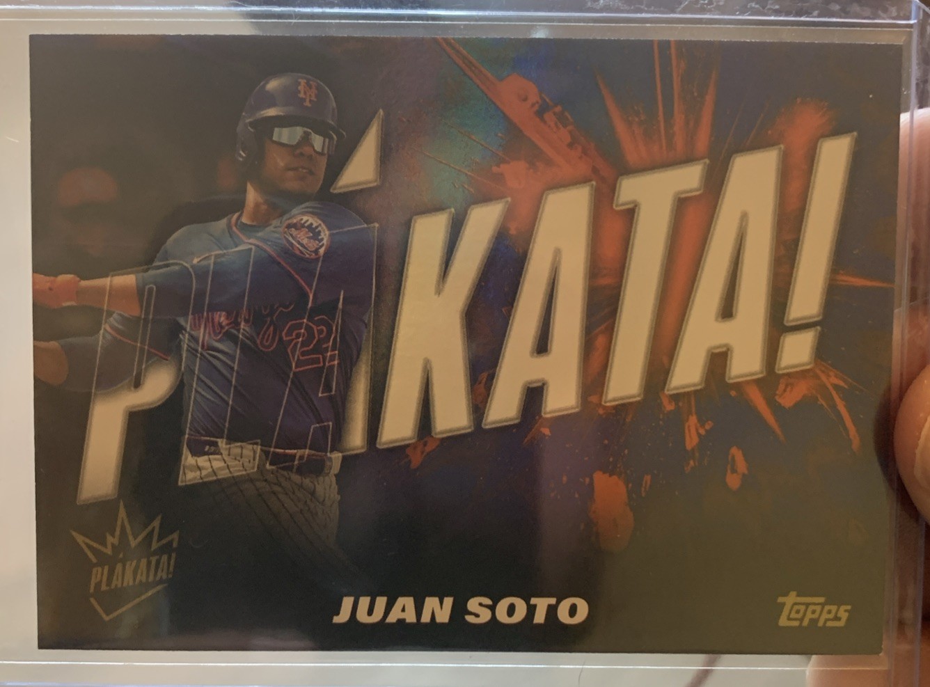 2025 Topps Series 2 PLAKATA Juan Soto PLAK-33 Case Hit SSP NY METS