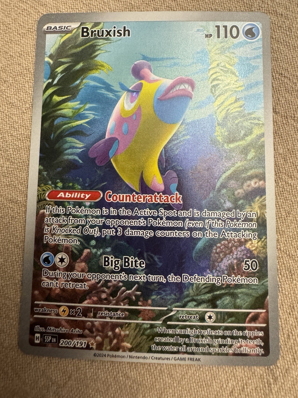 Bruxish #200 Pokemon Surging Sparks 