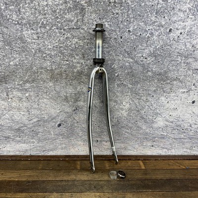 激レア TANGE OS フロントフォーク Vintage Tange CRMO 700c Fork 1 In Threaded QR SHORT Road Touring