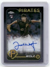 2024 Topps Chrome #RA-JWO Jackson Wolf Rookie Autographs
