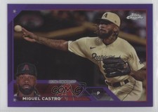 2023 Topps Chrome Update Purple Refractor 86/250 Miguel Castro #USC57 0b3