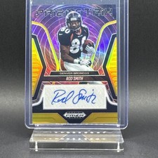 2025 Panini Prizm Black Rod Smith Prizmatrix Signatures GOLD AUTO 01/10 BRONCOS