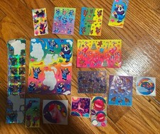 Bundle Of Vintage Lisa Frank Stickers Christmas Panda Unicorn Mods Partials Lot