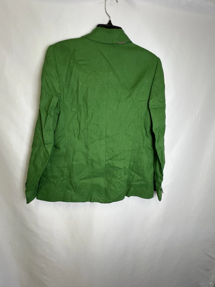 Blazer BODEN Stamford Lino Iguana Verde Nuevo con Etiquetas Talla US 10R Foto 2 de 4