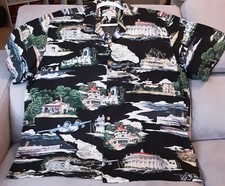 Vintage Paradise Found Hawaiian Aloha Button Shirt Catalina Island XL