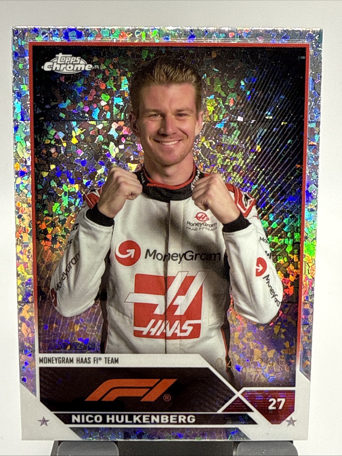 2023 Topps Chrome Formula 1 - F1 Drivers Nico Hulkenberg #46 Mini-Diamond /299