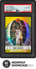 POP 6 KOBE BRYANT PSA 10 2006-07 TOPPS FINEST #25 GOLD REFRACTOR 9/50 LAKERS GEM