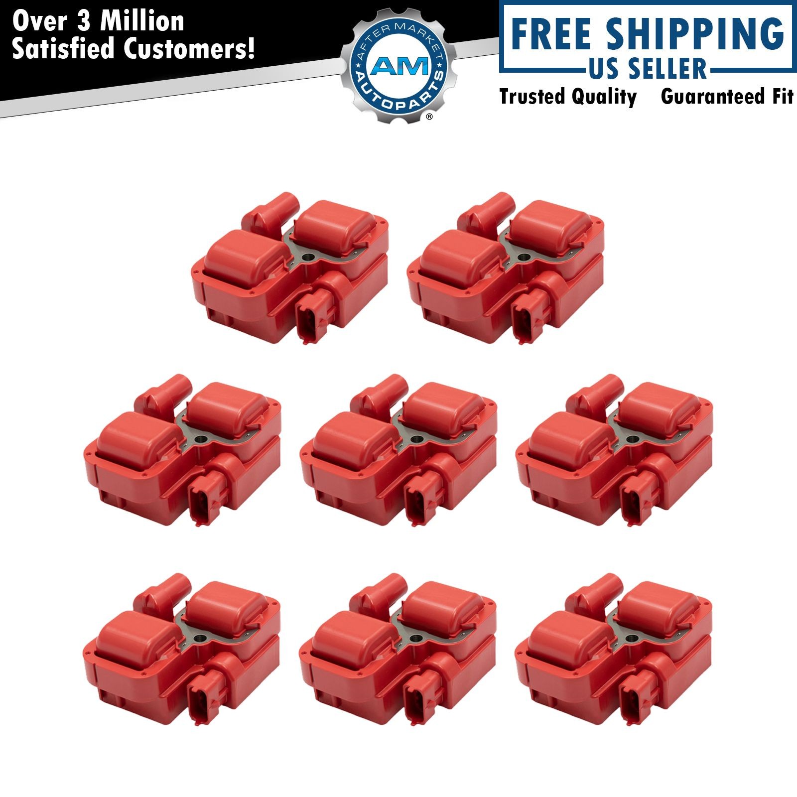 Premium High Performance Engine Ignition Coil Kit of 8 for Mercedes Benz New