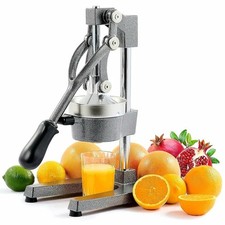 Commercial Grade Citrus Juicer Heavy Duty Manual Hand Press Orange Squeezer Grey