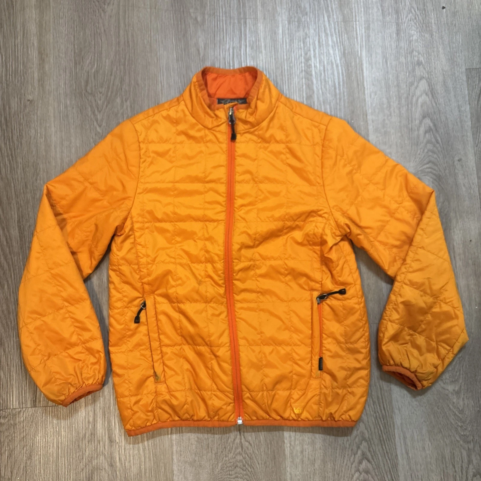 REI Boys Bubble Jacket Size 10-12 Orange Full Zip Up Mock Neck Insulated
Opens in a new window or ta