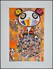 Takashi Murakami Panda Family 65x50 CM Litografia Artistica Limitata #100/300