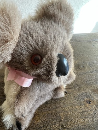 Vintage 70’s Koala Bear Plush w/ Real Kangaroo Fur Australian Stuffed Animal 6” - Picture 5 of 10