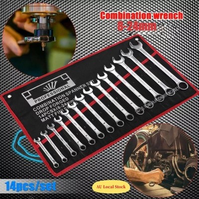 Craftsman Gabelschlüsselsatz, 14 metrische Kombinationsmaulschlüssel 8-24 mm
