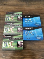 Fujifilm and Sony DVC 60 Mini DV Digital Video Cassette Tapes 60 min Lot 5 New