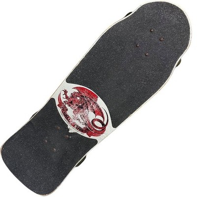 Vintage 1980's Original Powell Peralta Tony Hawk Silver Skateboard