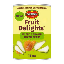 Del Monte Fruit Delights Sliced Pears with Salted Caramel, 15 oz Can