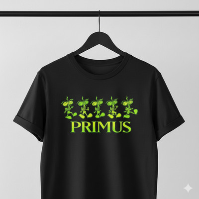 Green Dancing Ants Graphic T-Shirt Black Alternative Rock Style Tee - T686