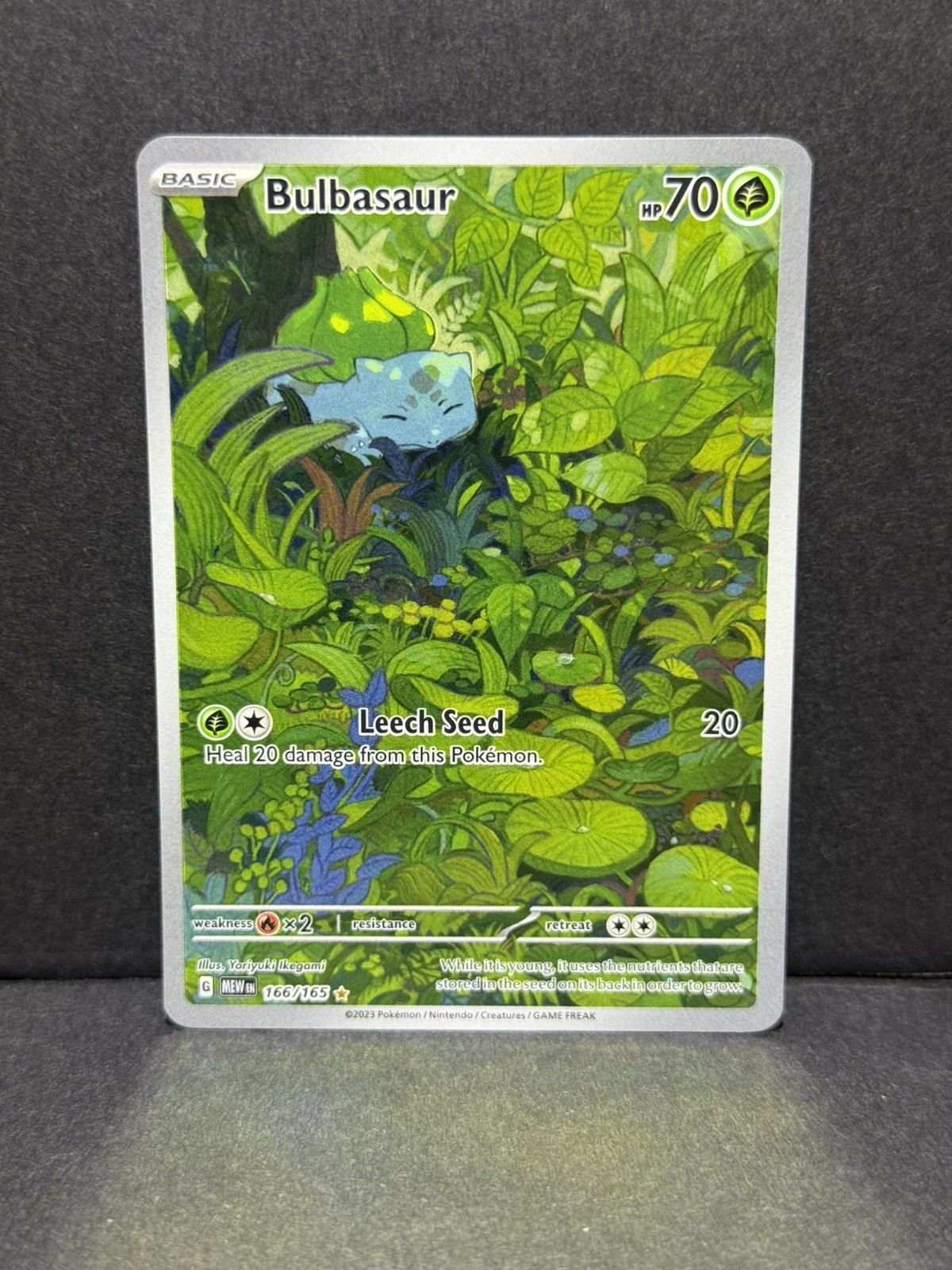 Pokémon TCG Bulbasaur 166/165 Sv: Scarlet & Violet 151 English NM Condition