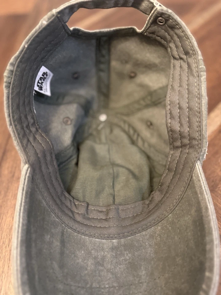 Boné de beisebol Star Wars Boba Fett parques da Disney forrado verde malha alça traseira - Imagem 3 de 4