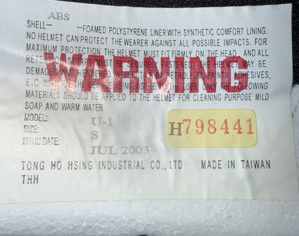 Cyber Motorcycle Helmet Half Black with Shield U-1 Small H 798441 with Insert - Image 3 of 4