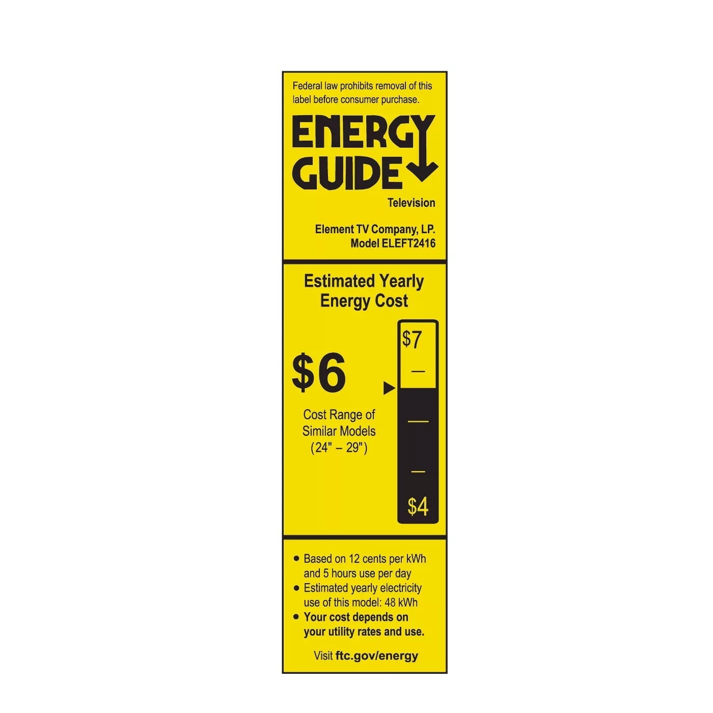 Element 24" 720p LED back-lit 60Hz LED HD TV with HDMI - ELEFT2416