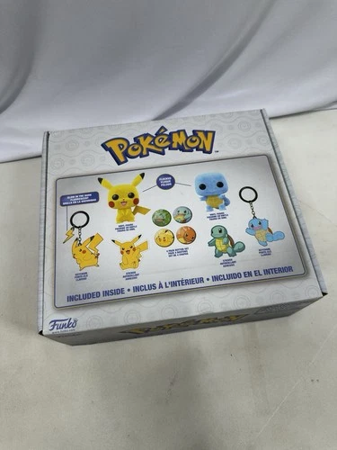 Funko Pop Pokemon Collector Box GameStop Exclusive Flocked Pikachu Squirtle
