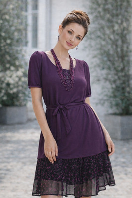 Noa Noa - Tunic Viscose Purple Violet - Dress New