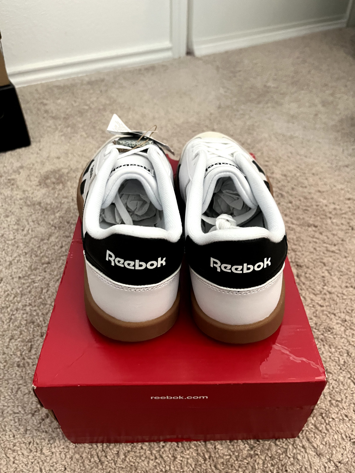 Reebok Vector Smash White Black Gum-Size 11
