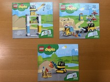 Lego Duplo 10933 Große Baustelle 3x Bauanleitung top Zustand