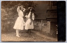 K40/ RPPC Postcard c1910 Americana Men in Drag? Howell Michgan 108