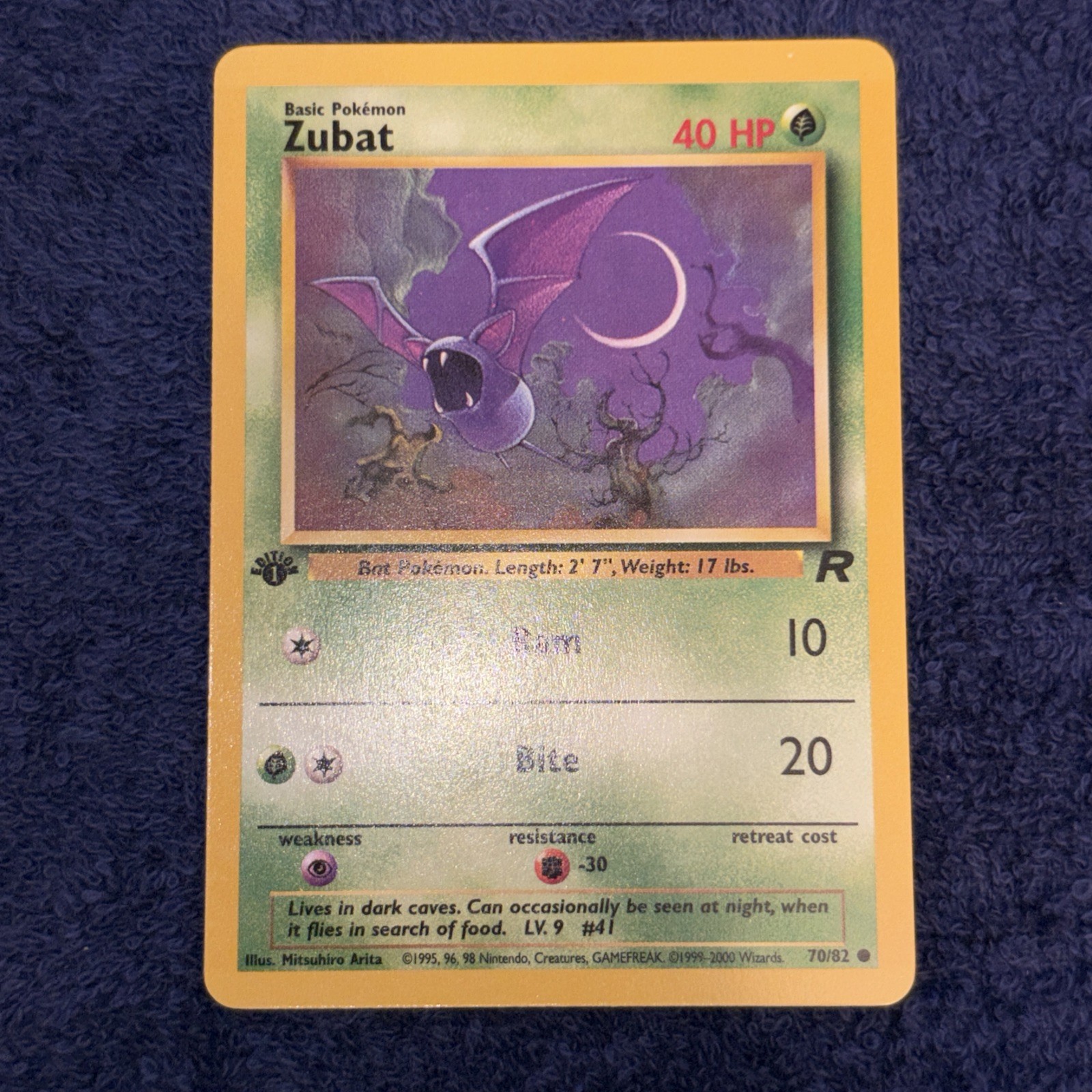 Pokemon Tcg Zubat 1st edition Team Rocket NM WOTC 70/82