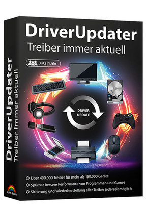 DriverUpdater - Lizenz für 3 PCs - Lizenz für 1 Jahr - PC DVD-ROM