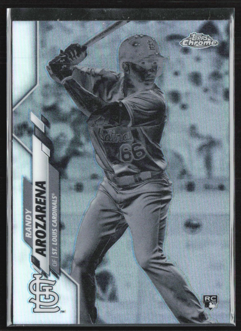 Randy Arozarena 2020 Topps Chrome Negative Refractor RC #49 St. Louis Cardinals