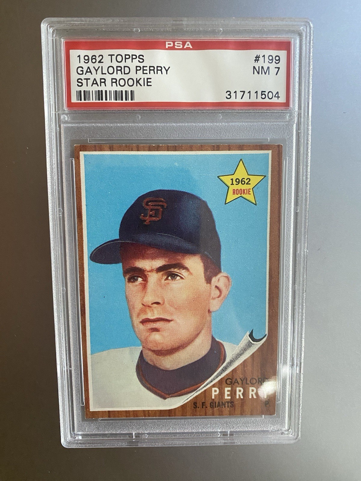 1962 Topps - Gaylord Perry #199 - PSA 7