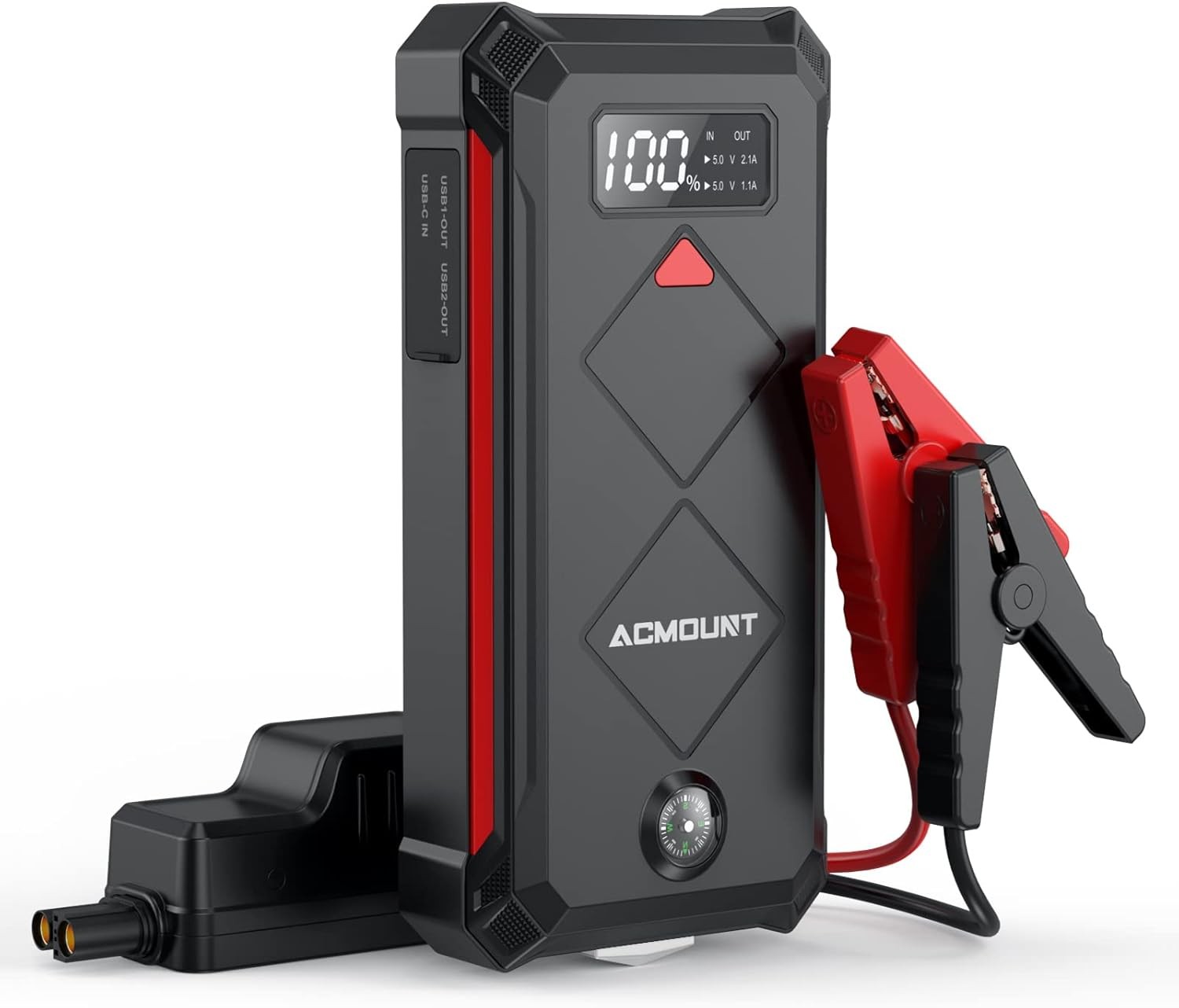 Acmount Booster Auto 12V - Batteria Avviamento Litio Alta Capacità