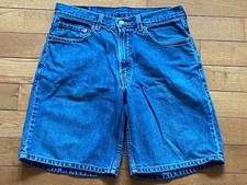 Levi Strauss Men's 550 Relaxed Fit Denim Shorts, 100 Cotton, Blue - Size 33