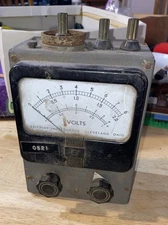vintage Keithley Instruments voltmeter, specifically a Model 0521 Steam Punk