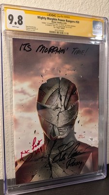 Mighty Morphin Power Rangers #50 Inhyuk Lee Virgin Double Signed CGC 9.8!!
