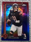 2025 Topps Chrome Football Caleb Williams Red White & Blue Refractor #52 BEARS