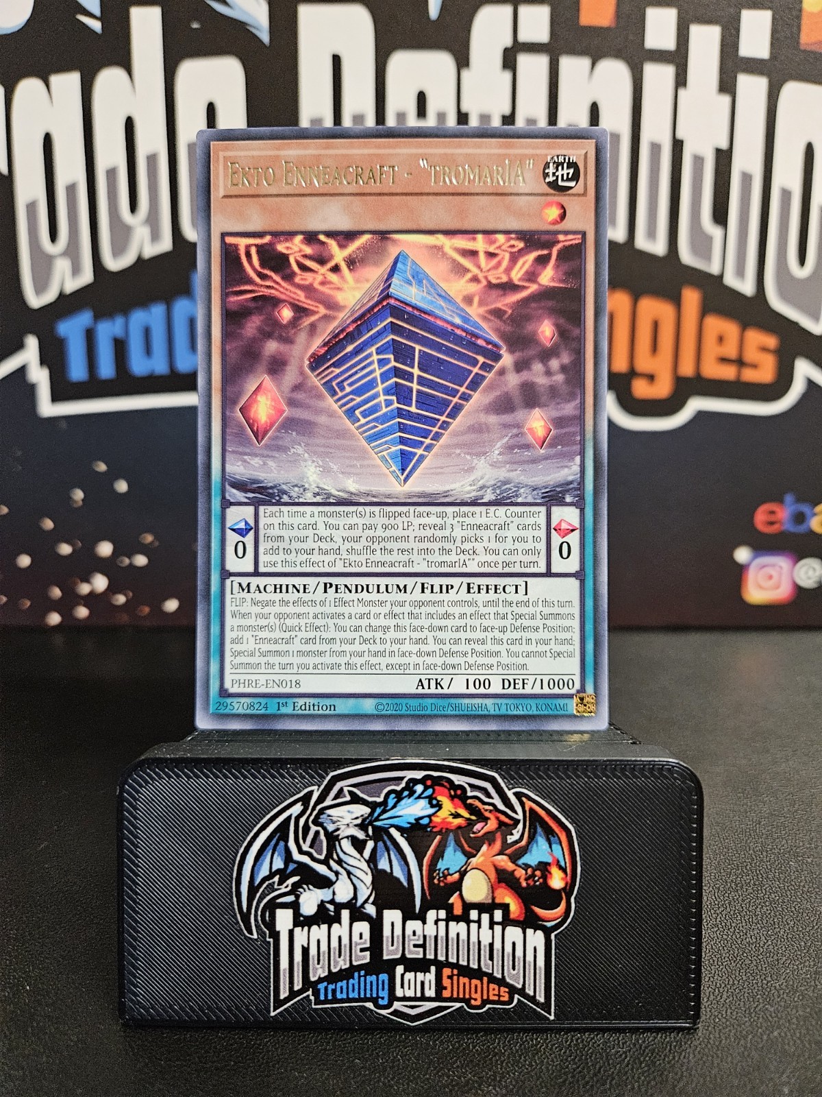 PHRE-EN018 Ekto Enneacraft - tromarIA : Rare 1st Edition Mint YuGiOh Card