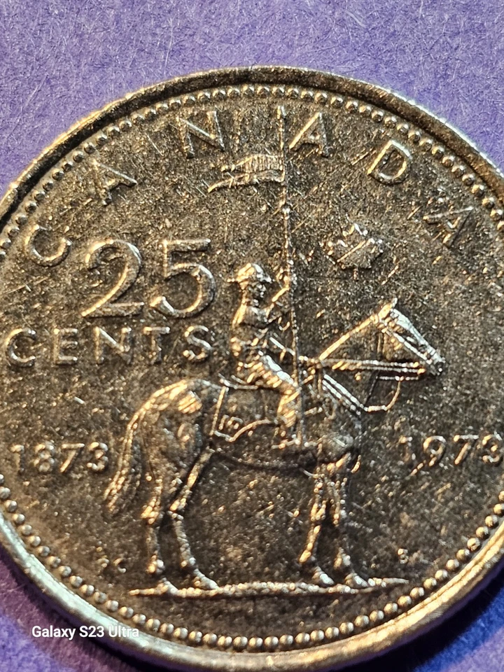 1873-1973 Canadian RCMP Commemorative Coin, 25 Cents - Image 3 of 4