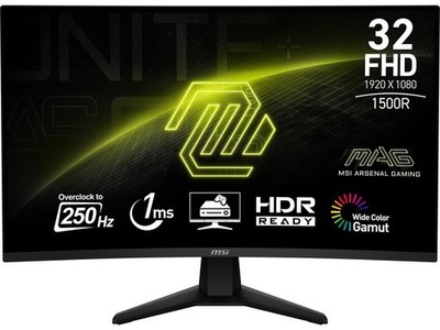 MSI MAG32C6X 32'' FHD Curved Gaming Monitor 250Hz Black