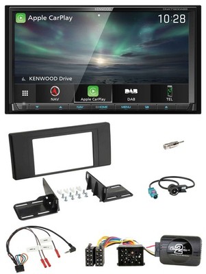 Kenwood Bluetooth USB 2DIN Lenkrad TMC DAB Navigation für BMW X5 2000-2003 17 Pi