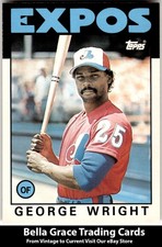 1986 Topps Traded George Wright #128T Montreal Expos MLB Baseball