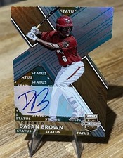 Dasan Brown /10 STATUS DIE-CUT TIE-DYE AUTO PROSPECT SP 2019 Elite Extra 