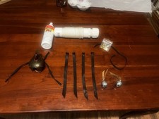 Falconry Kit For Female Red Tail Hawk: Anklets, Jesses, Hood, Creance, Bells,