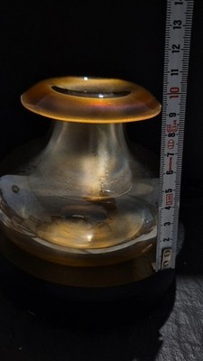 Eisch Vase Irisgold  Erwin Eisch  Höhe 10 cm