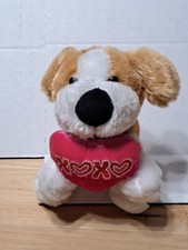Dan Dee Puppy Dog Heart Kiss XOXO Plush 2009 6.5" Small Valentine's Day