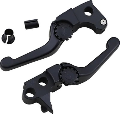 PSR Anthem Shorty Black Clutch Brake Lever Set Harley Softail Springer CVO 09