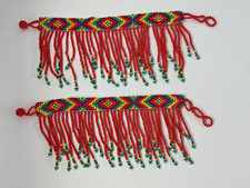 Ethnic Glass Seed Jewelry Sets in Red & Multicolor